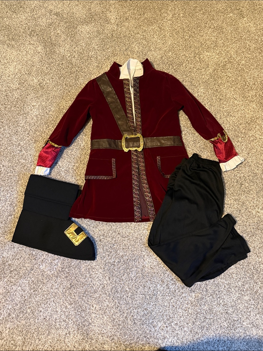 Disney Captain Hook Peter Pan Kids Halloween Costume Size 5